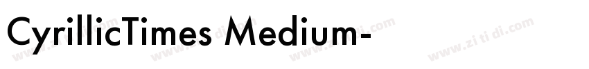 CyrillicTimes Medium字体转换